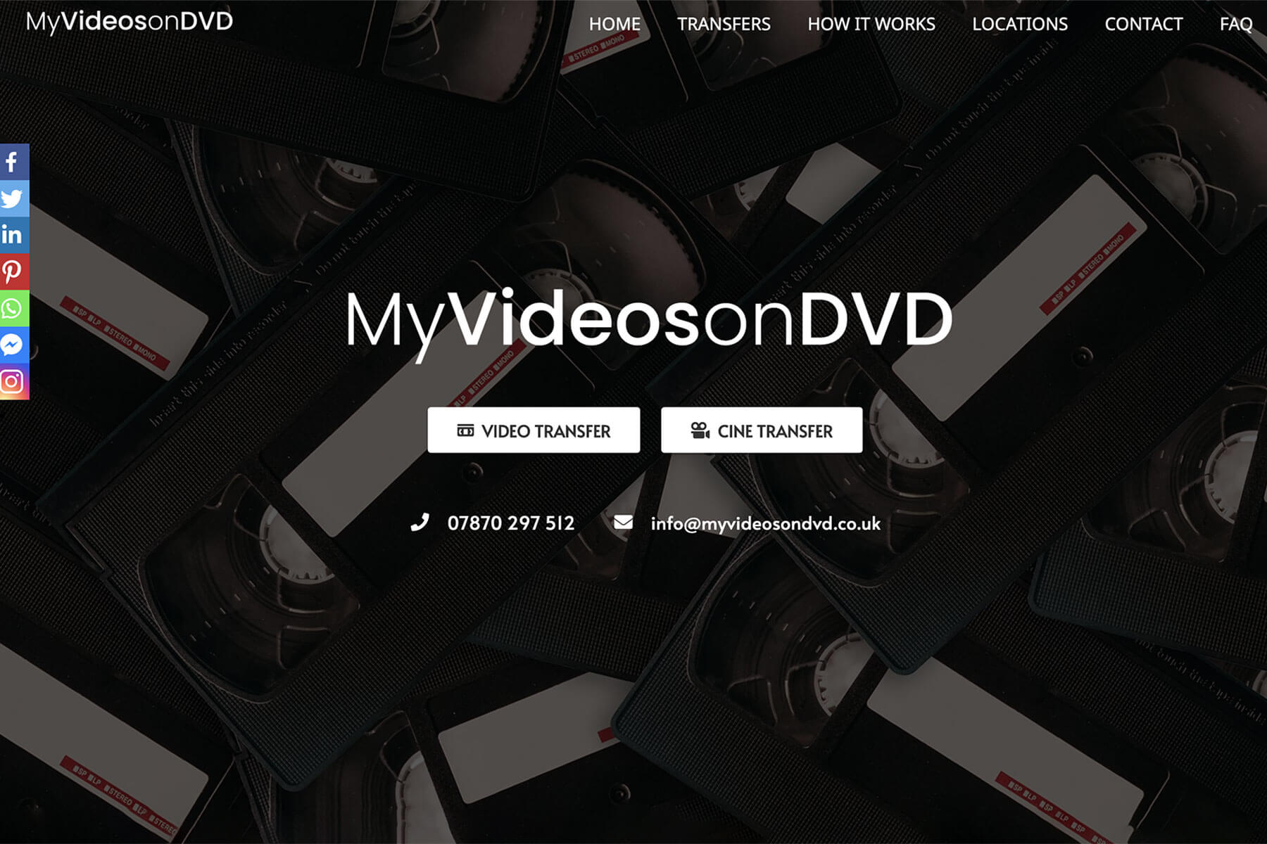 my videos on dvd website design